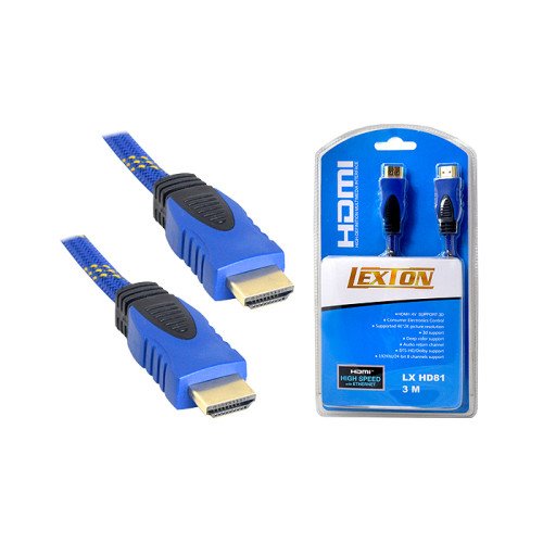 Cable HDMI-HDMI 3m blue...