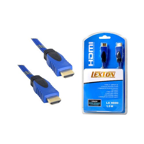 Cable HDMI-HDMI 1,5m blue...