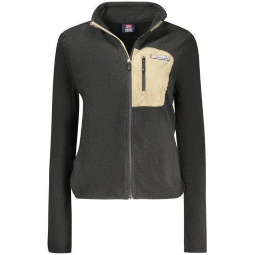 NORWAY 1963 Женский свитшот на молнии, черный