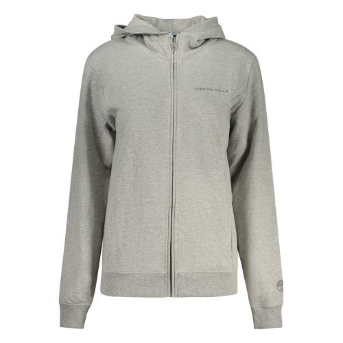 NORTH SAILS Sieviešu džemperis ar rāvējslēdzēju, pelēks
