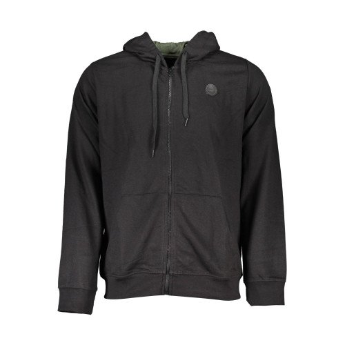 GIAN MARCO VENTURI Мужской свитшот на молнии, черный