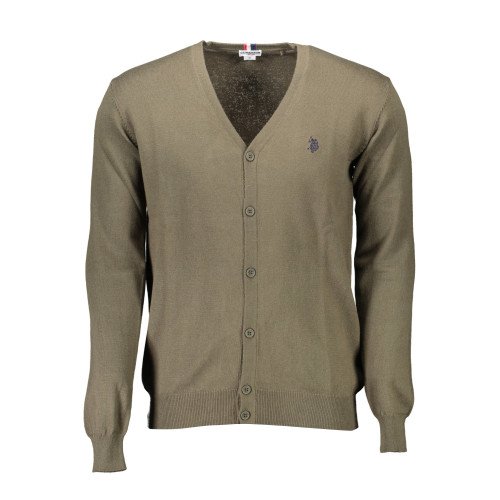 U.S. POLO Man's cardigan, green