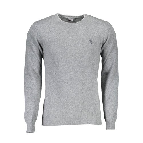 U.S. POLO Men's polo sweater, gray