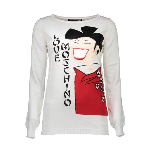 LOVE MOSCHINO Woman's sweater, white