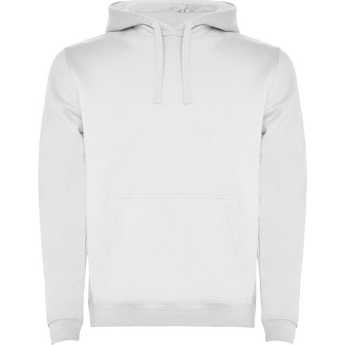 Man's two-colour hoodie URBAN, white