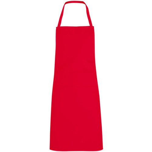 Unisex long apron RAMSAY, red