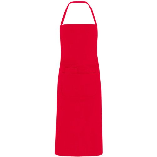 Unisex long apron DUCASSE, red