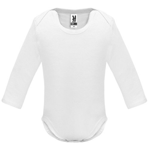 Kid's long-sleeve bodysuit HONEY L/S, white
