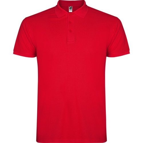 Man's polo shirt STAR, red