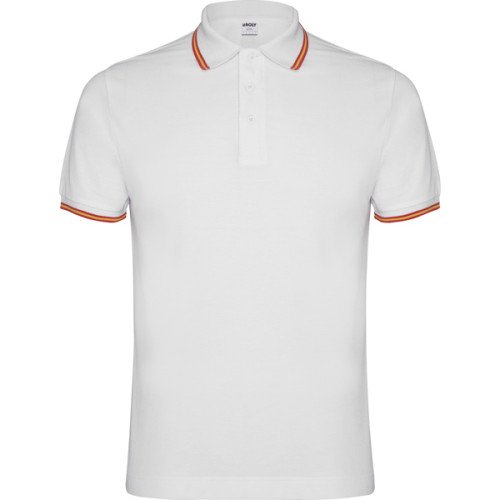 Man's polo shirt NATION, white