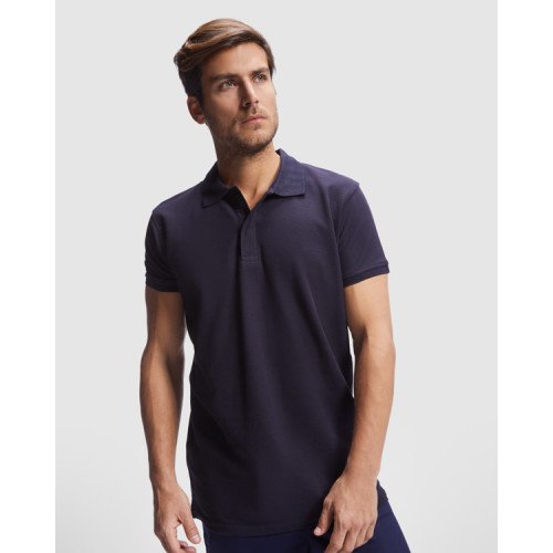 Man's short-sleeve polo...