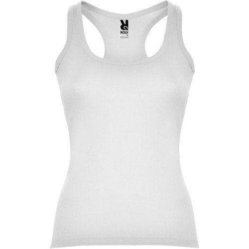 Sieviešu pieguļošā topiņš CAROLINA, balta