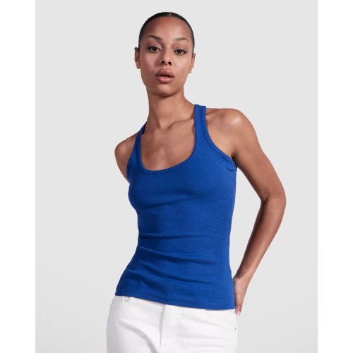 Prigludusi marškinėliai moterims CAROLINA, karališkai mėlyna