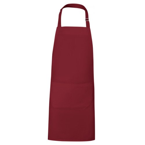 Unisex long apron BOST, garnet