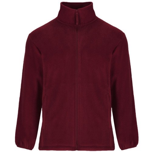 Man's fleeced jacket ARTIC, garnet