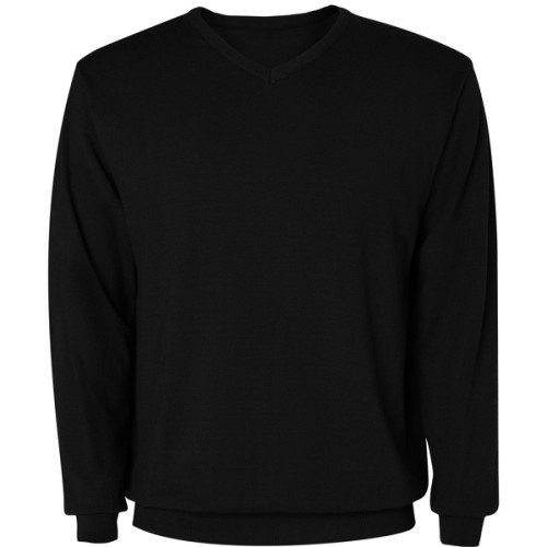 Man's fine knit jumper HILUX, black