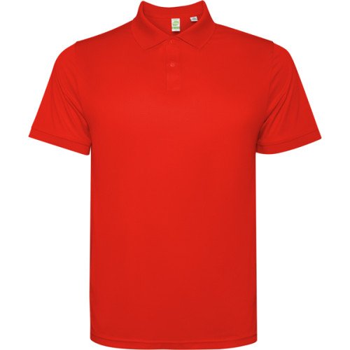 Man's technical polo shirt TORMO, red