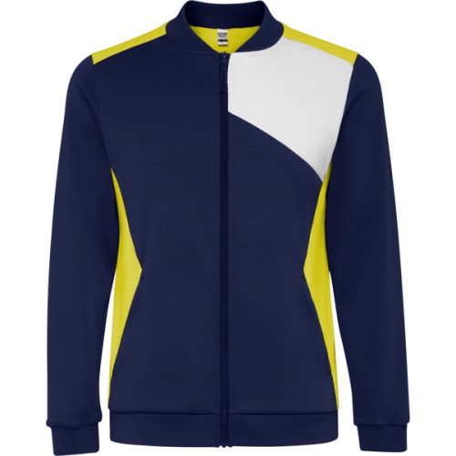 Man's sports jacket LEROS, yellow/navy blue