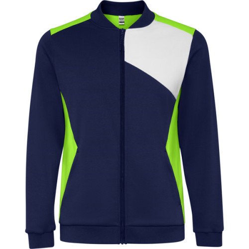 Man's sports jacket LEROS, lime/navy blue