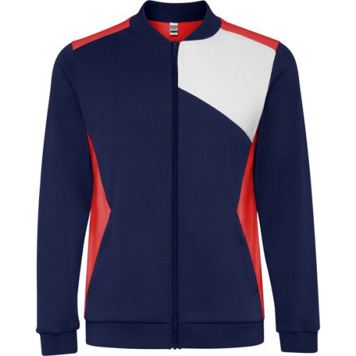 Kid's sports jacket LEROS, red/navy blue