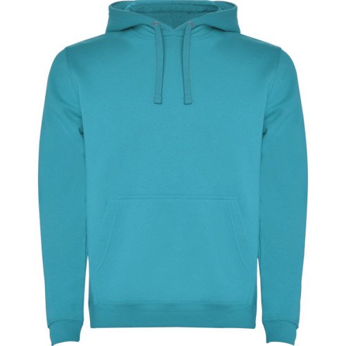 Kid's two-colour hoodie URBAN, turquoise