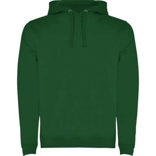 Man's two-colour hoodie URBAN, bottle green